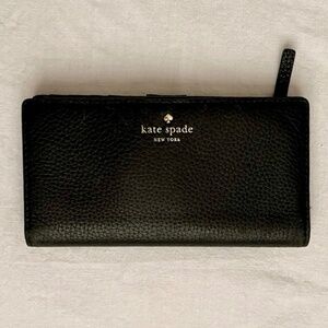 Kate Spade Spencer Bifold Soft Leather Black Wallet B273
